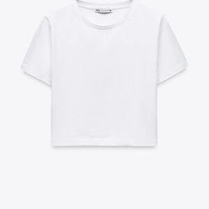 Zara White Short Sleeve Tee